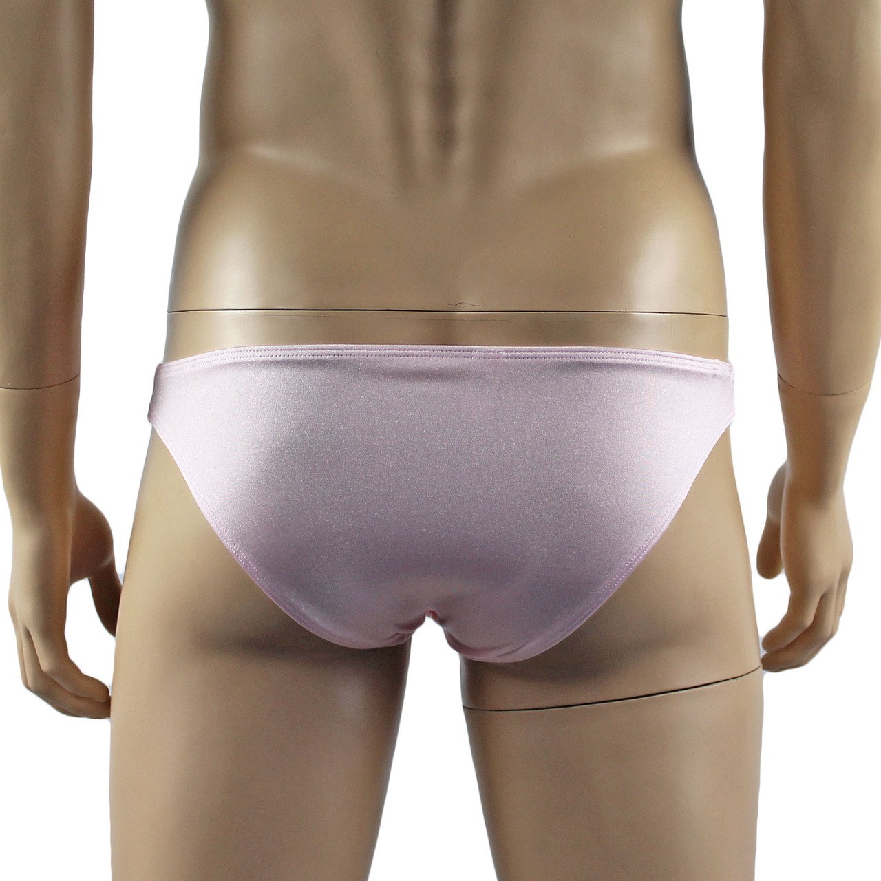 Mens Isabel Bra Top and Bikini Brief Male Lingerie (peach and white plus other colours)