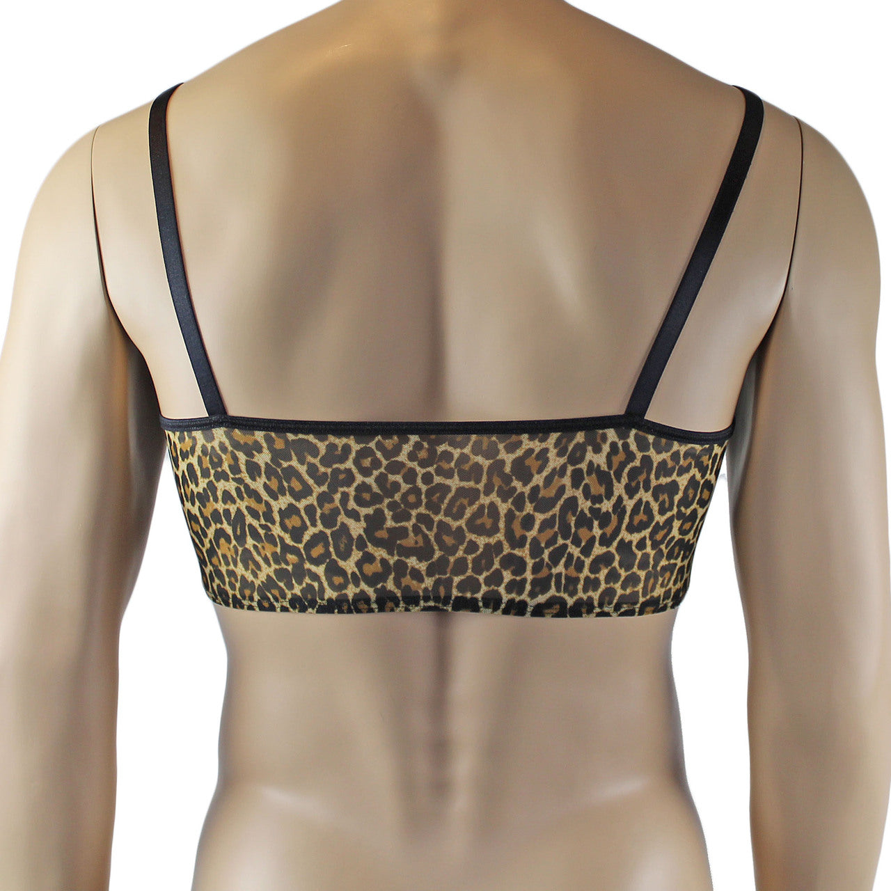 LAST ORDERS - Mens Leopard Lingerie Animal Print Camisole Top & Thong