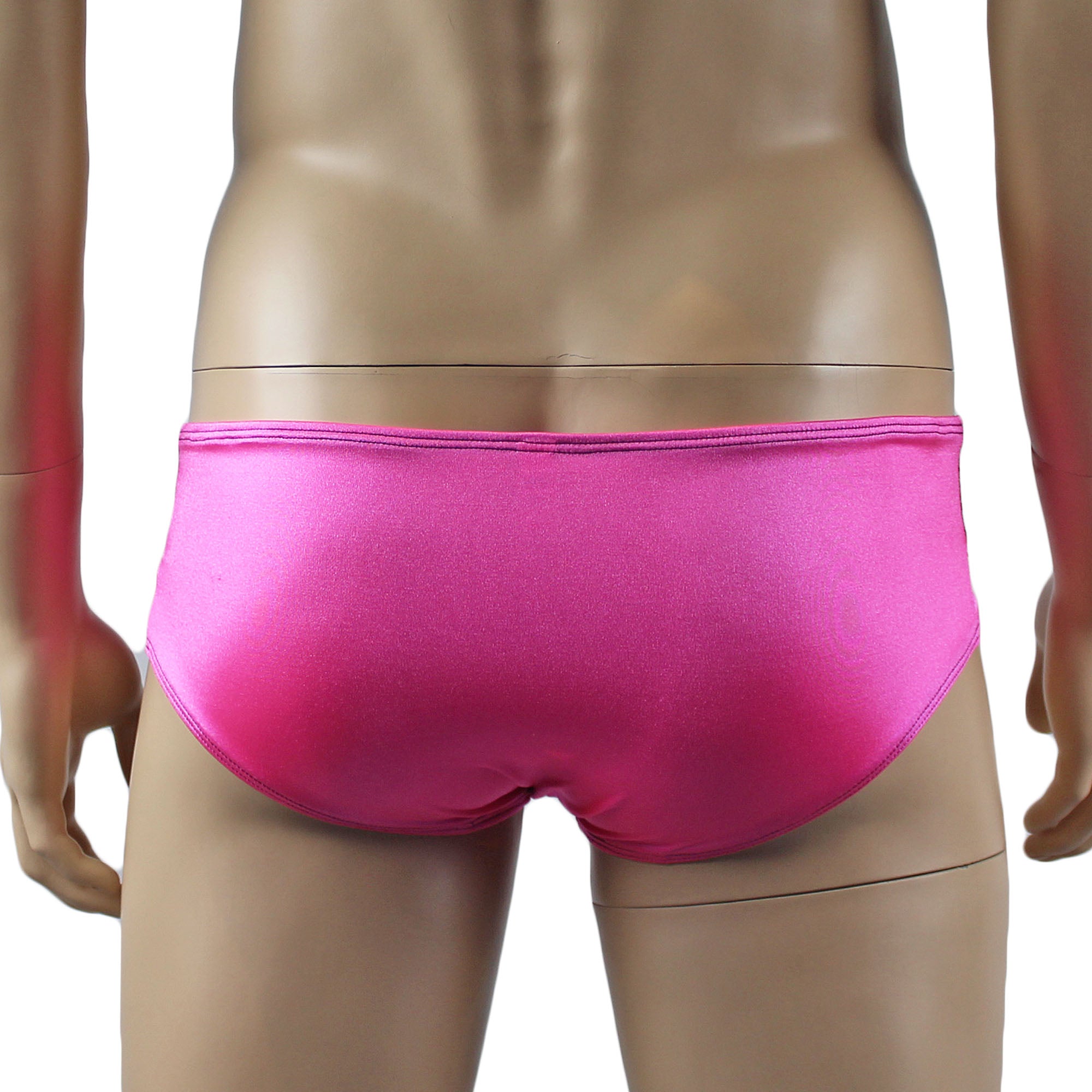 Mens Joanne Underwear Lacey Lovelies Boxer Brief Panties Hot Pink and Black