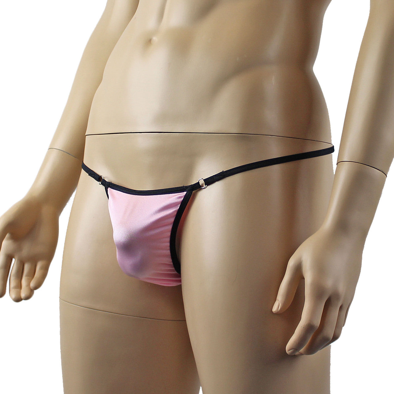 Mens Max Sexy and Cute Mini Pouch Front G string Light Pink