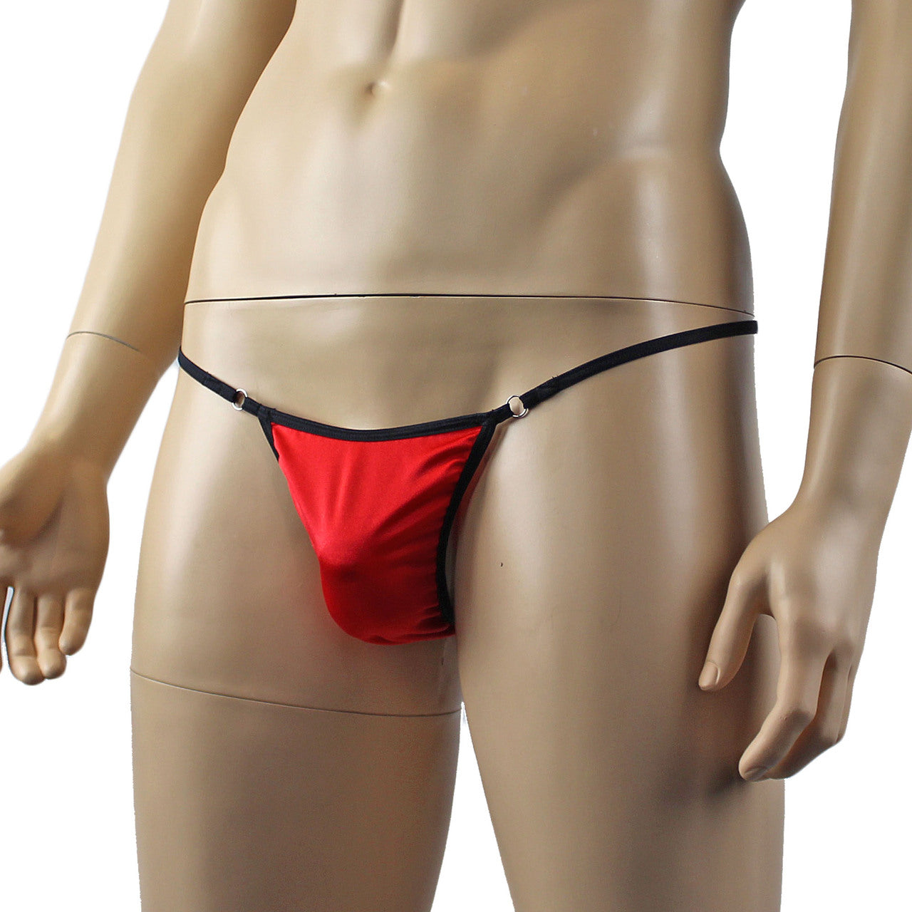 Mens Max Sexy and Cute Mini Pouch Front G string Red
