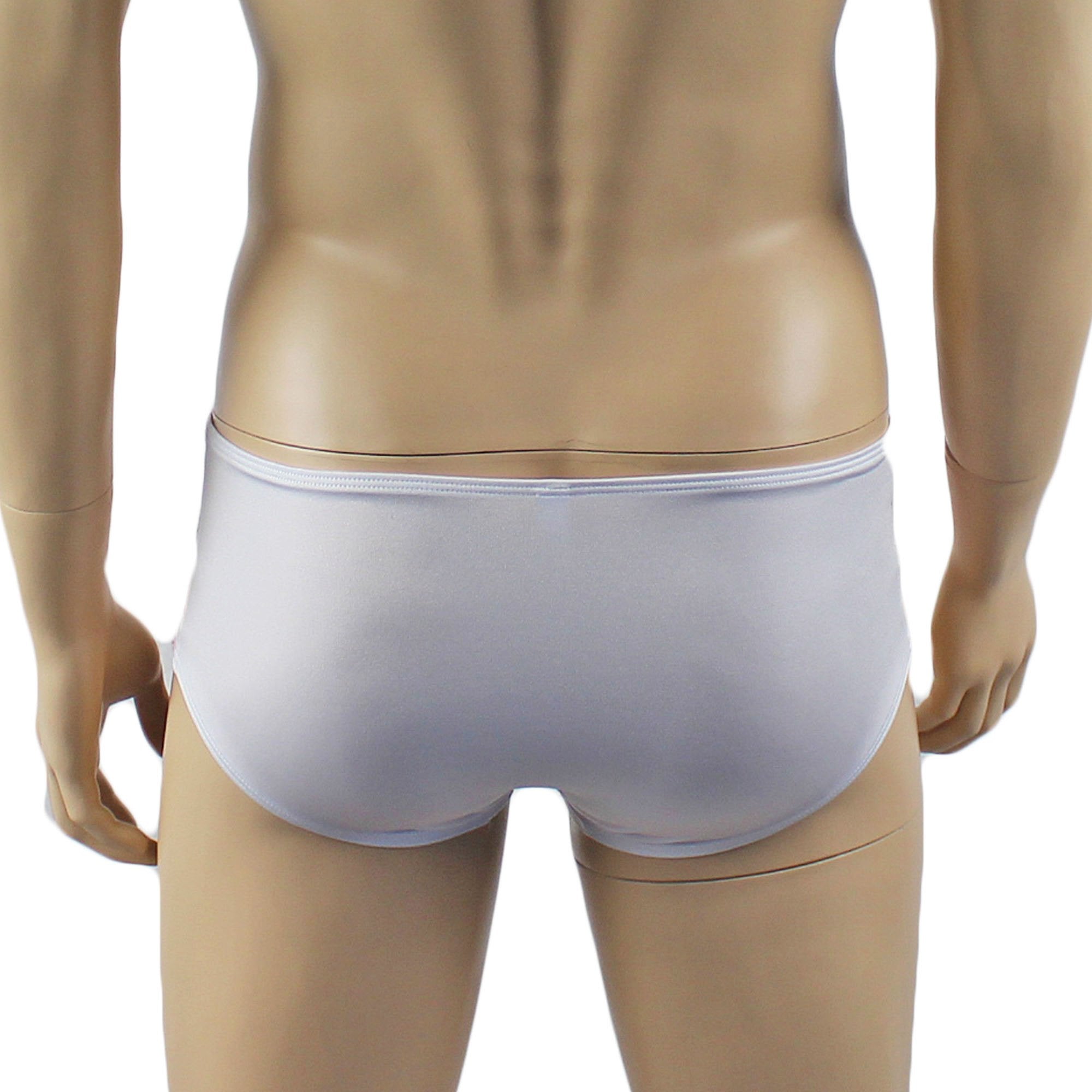 Male Romance Stretch Spandex Boxer Briefs & Garterbelt White or Black