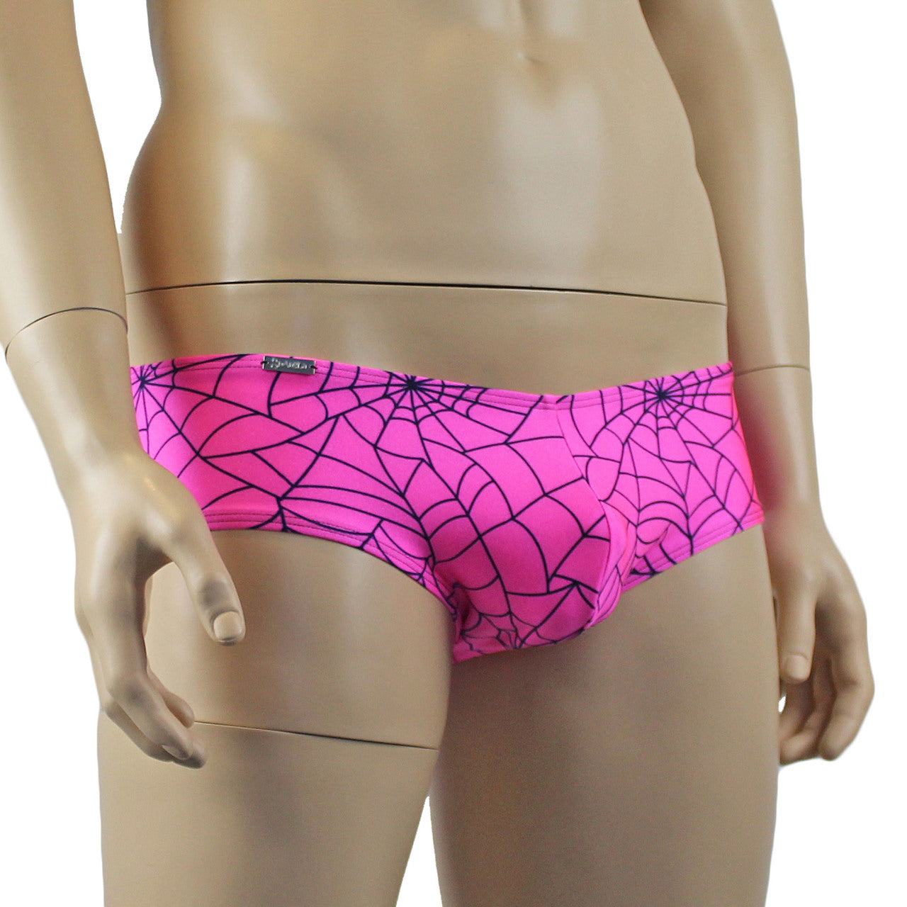 Mens Spider Web Mini Boxer Brief Lime Green or Hot Pink