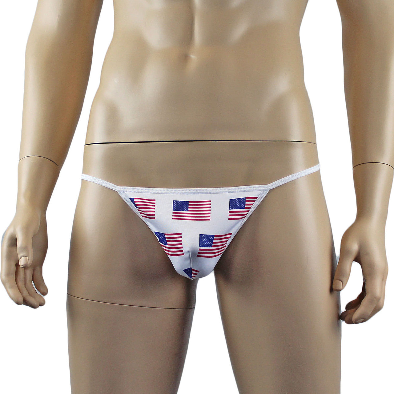 Mens USA American Flag Pouch G string