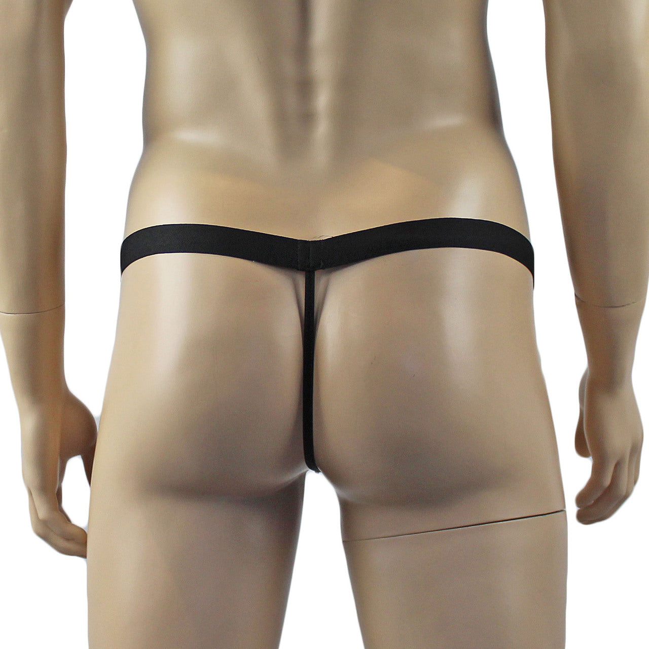 Mens Halloween Flower and Skull G string Thong with Elastic Band